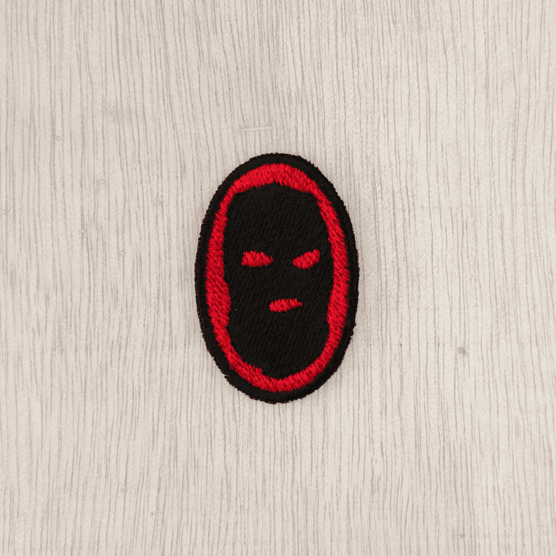 Balaclava Locked Club Embroidered Patch - image 2