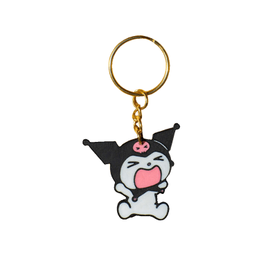 Kuromi Hello Kitty Keychain 3D Printed
