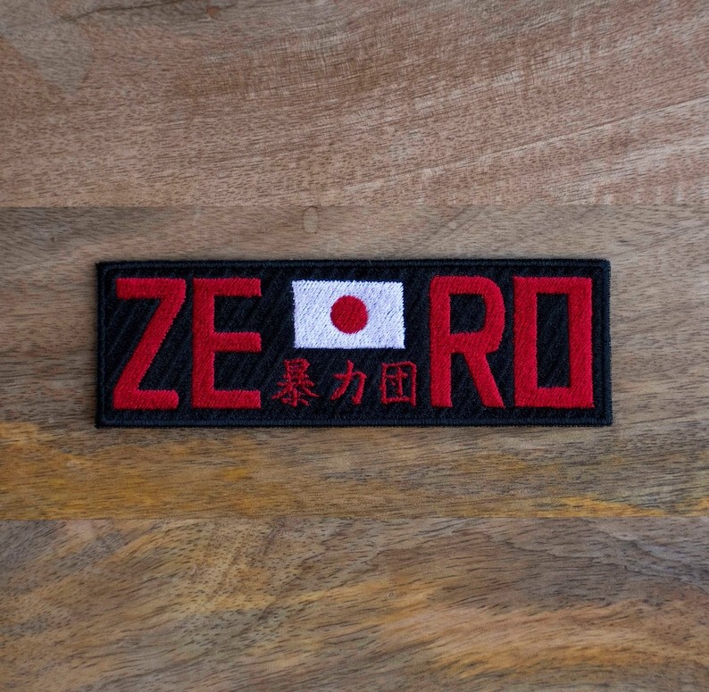 ZERO Japan Bosozoku Gang Embroidered Patch — alternate view