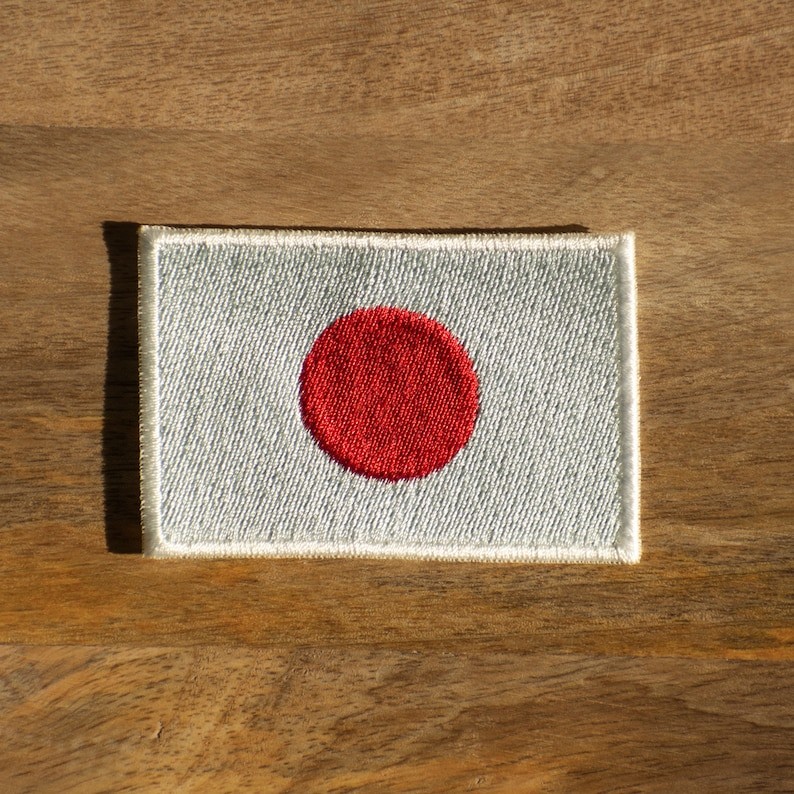 Japan Flag Embroidered patch - Personalized Kanji — alternate view