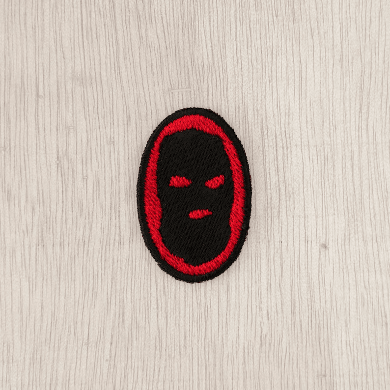 Balaclava Locked Club Embroidered Patch — alternate view